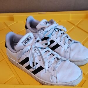 Adidas Classic White and Black Sneakers